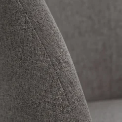 Casa Viva Set de 2 sillas de comedor de metal con tela gris Caleb 50x54x78cm Hot