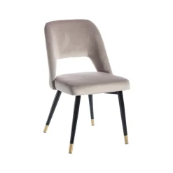 Casa Viva Set de 2 sillas de comedor velvet gris Mayah 56x49x83cm Best