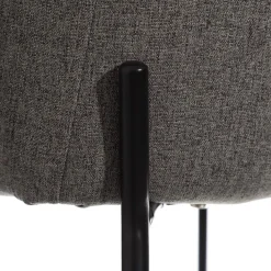 Casa Viva Set de 2 sillas de comedor con reposabrazos de metal gris Caleb 52x53x77cm Sale