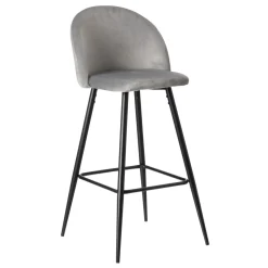 Casa Viva Set de 2 taburetes altos de metal gris Caleb 40x48x102cm Hot