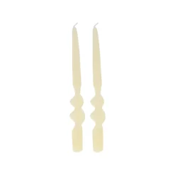 Casa Viva Set de 2 velas candelabro blanco 26cm Best