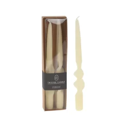 Casa Viva Set de 2 velas candelabro blanco 26cm Best