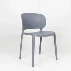 Casa Viva Silla de comedor apilable gris Daniela 50x49x77,5cm Clearance