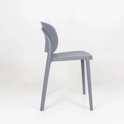 Casa Viva Silla de comedor apilable gris Daniela 50x49x77,5cm Clearance