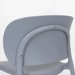 Casa Viva Silla de comedor apilable gris Daniela 50x49x77,5cm Clearance