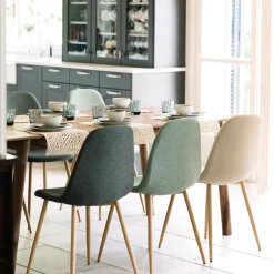 Casa Viva Silla de comedor beige Concept 45x55x86cm Hot