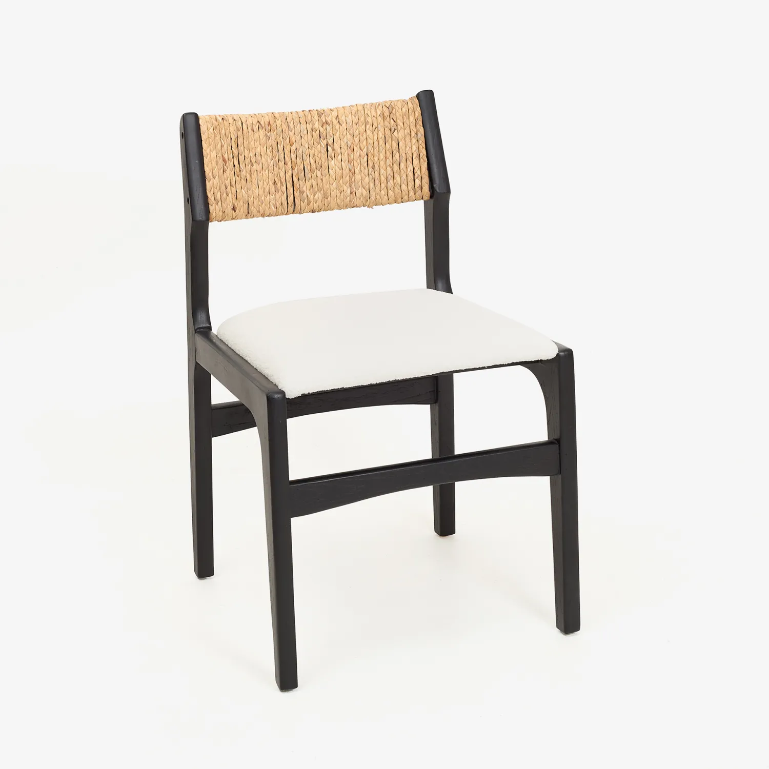 Casa Viva Silla de comedor de madera de olmo negra Jana 48x44x79cm Clau&Chloe Hot