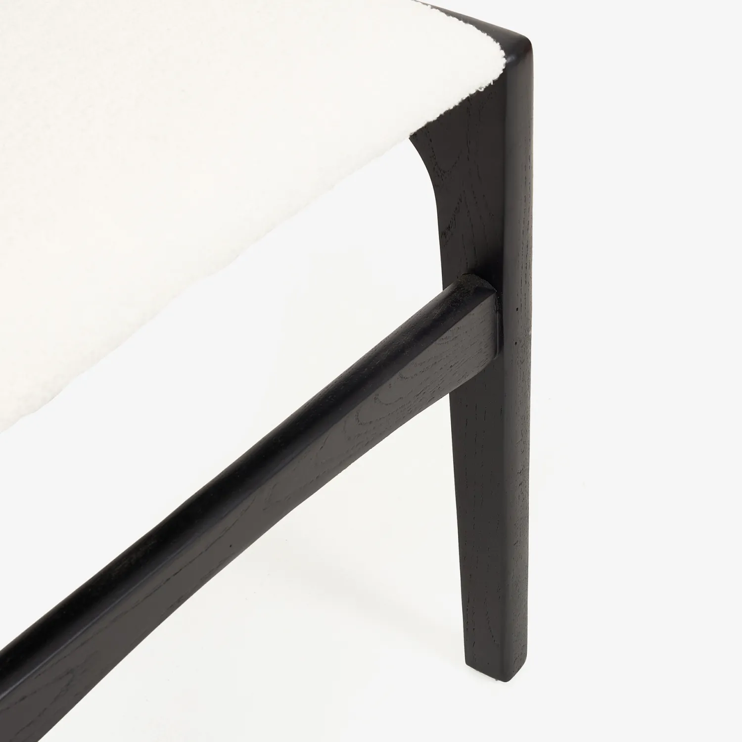 Casa Viva Silla de comedor de madera de olmo negra Jana 48x44x79cm Clau&Chloe Hot