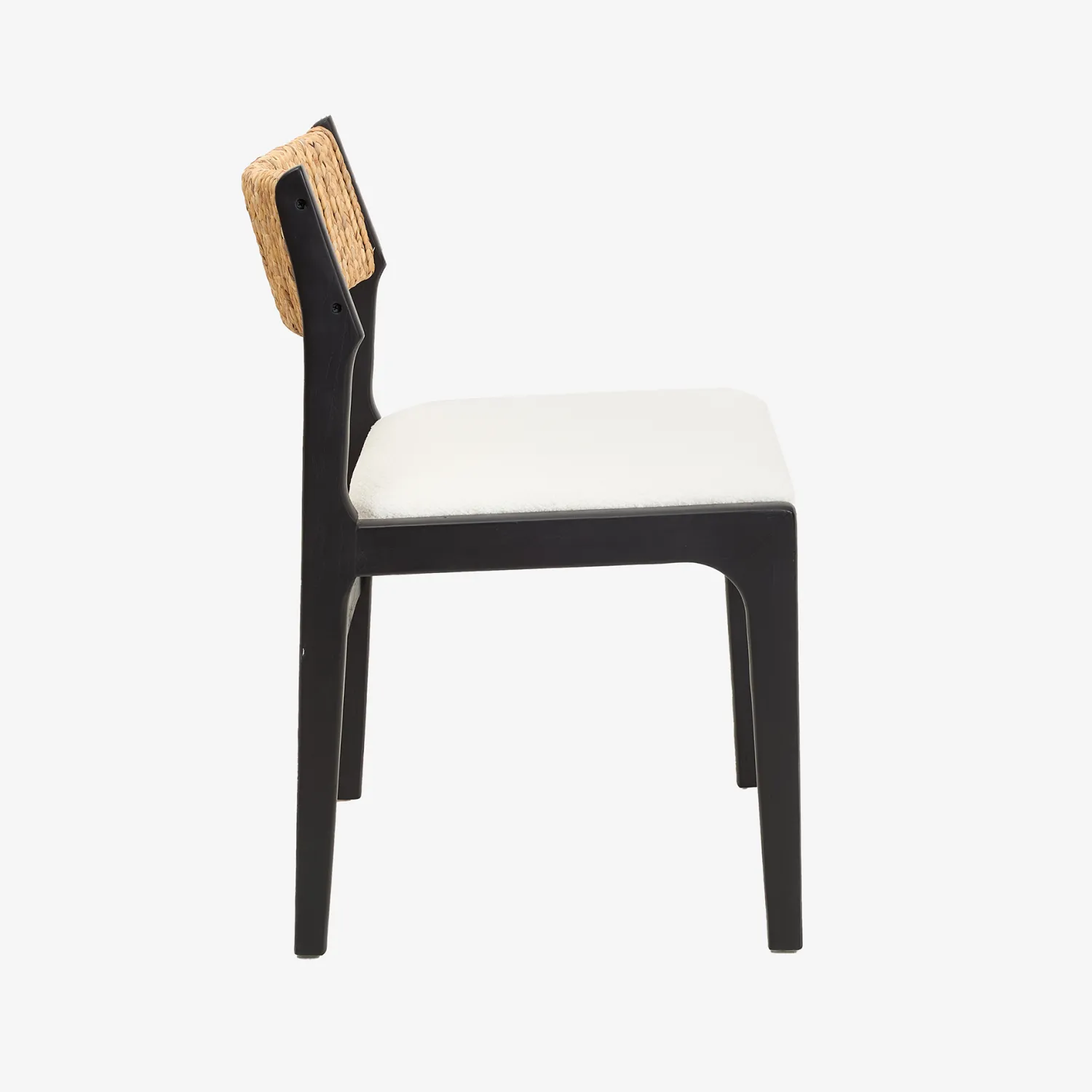 Casa Viva Silla de comedor de madera de olmo negra Jana 48x44x79cm Clau&Chloe Hot