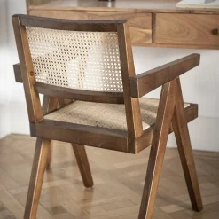 Casa Viva Silla de comedor de madera de olmo Cecilia 50x50x84cm Clau&Chloe Outlet