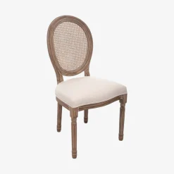 Casa Viva Silla de comedor de madera de abedul beige Monarch 50x56x96cm Clearance