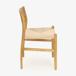 Casa Viva Silla de comedor de madera de olmo Lia 47x44x78cm Clau&Chloe Clearance