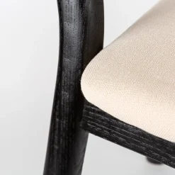 Casa Viva Silla de comedor de ratán y lino Cibran 46x42x85cm Clau&Chloe Sale