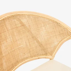 Casa Viva Silla de comedor de ratán beige Milos 77x70x84cm