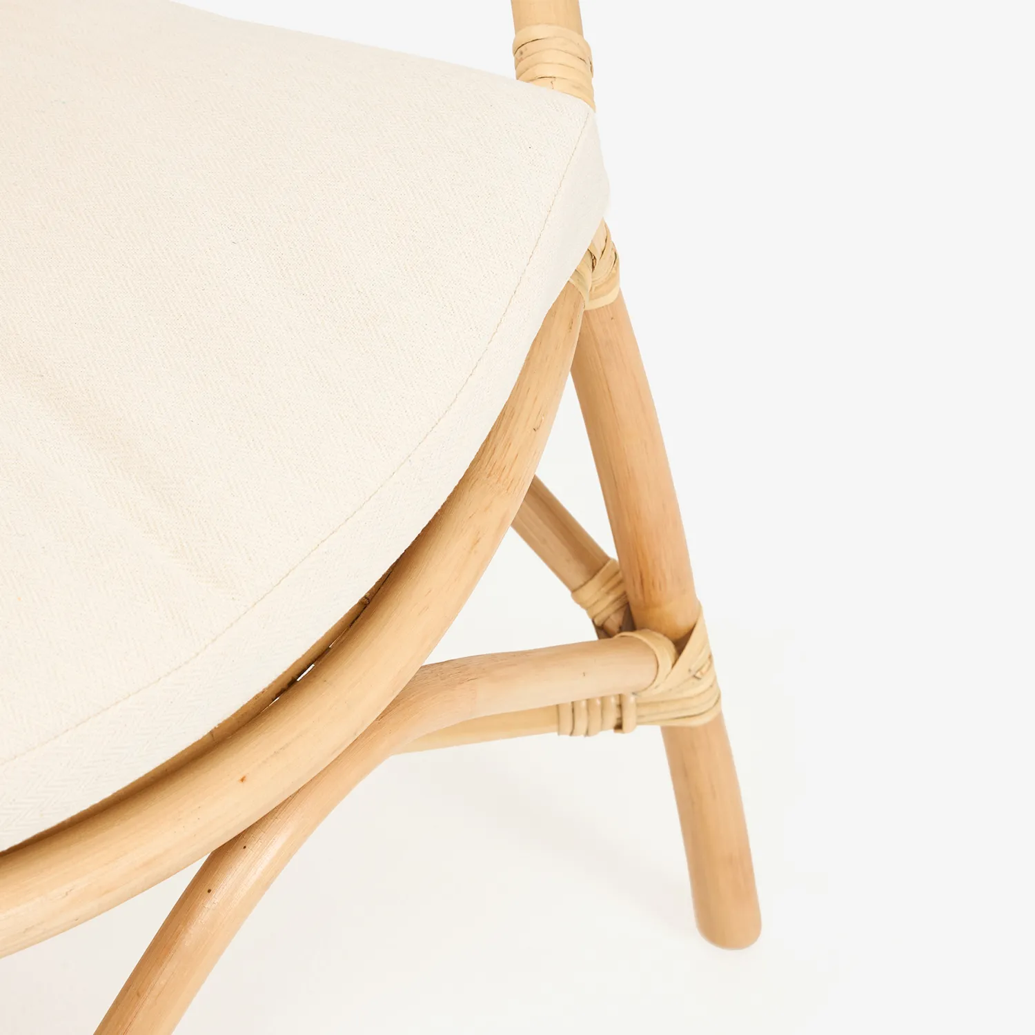 Casa Viva Silla de comedor de ratán beige Milos 77x70x84cm