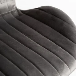 Casa Viva Silla de comedor de terciopelo gris Lydia 54x50x86cm Clau&Chloe