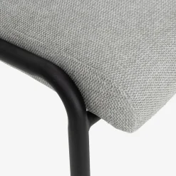 Casa Viva Silla de comedor gris claro Mina 49x60cm New