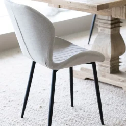 Casa Viva Silla de comedor gris Lydia 54x50x86cm Clau&Chloe Discount