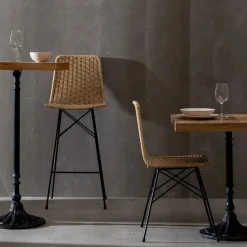 Casa Viva Silla de interior y exterior de ratán sintético 45x41x83cm Online