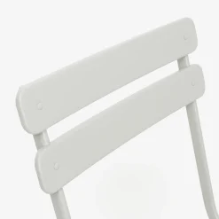 Casa Viva Silla de jardín plegable de metal gris Bistro 40x38x90cm New