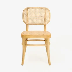 Casa Viva Silla de madera de olmo clara Cibran 45x41x83cm Clau&Chloe Clearance