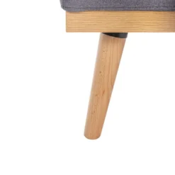 Casa Viva Sofá cama de 3 plazas gris oscuro Dylan 182x80x80cm New