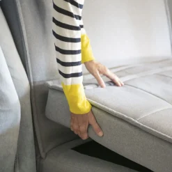 Casa Viva Sofá cama individual gris claro Gael 104x92x84cm Clearance