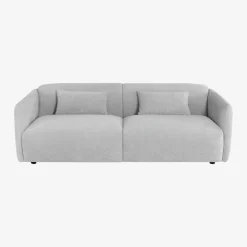 Casa Viva Sofá de 3 plazas de chenilla gris Ezra 216x88x70cm Discount