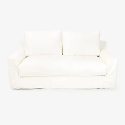 Casa Viva Sofá de 3 plazas de lino blanco Ibi 200x105x100cm Clau&Chloe Discount