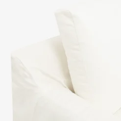 Casa Viva Sofá de 3 plazas de lino blanco Ibi 200x105x100cm Clau&Chloe Discount