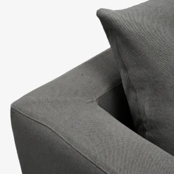 Casa Viva Sofá de 3 plazas de lino gris Aiden 220x110x80cm Clau&Chloe