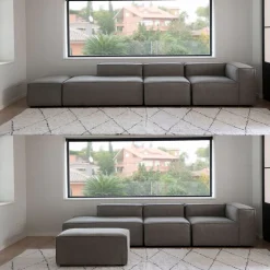 Casa Viva Sofá modular con chaise longue gris Arlo 350x170cm Clau&Chloe Hot