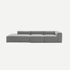 Casa Viva Sofá modular con chaise longue gris Arlo 350x170cm Clau&Chloe Hot