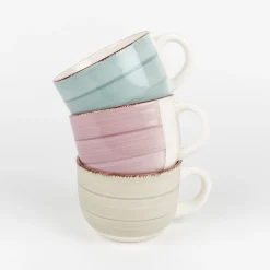 Casa Viva Taza jumbo rosa de gres Vita 47cl Sale