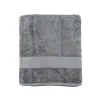 Casa Viva Toalla de ducha de algodón gris oscuro Vic 70x140cm - 500 gr/m² Sale