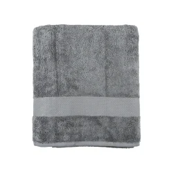 Casa Viva Toalla de ducha de algodón gris oscuro Vic 70x140cm - 500 gr/m² Sale
