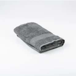 Casa Viva Toalla de lavabo de algodón gris oscuro Vic 50x100cm - 500 gr/m² New