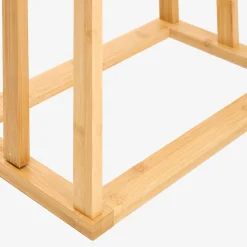 Casa Viva Toallero de pie de bambú con 3 barras 40x24x82cm