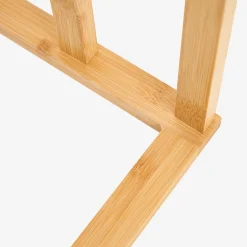 Casa Viva Toallero de pie de bambú con 3 barras 40x24x82cm