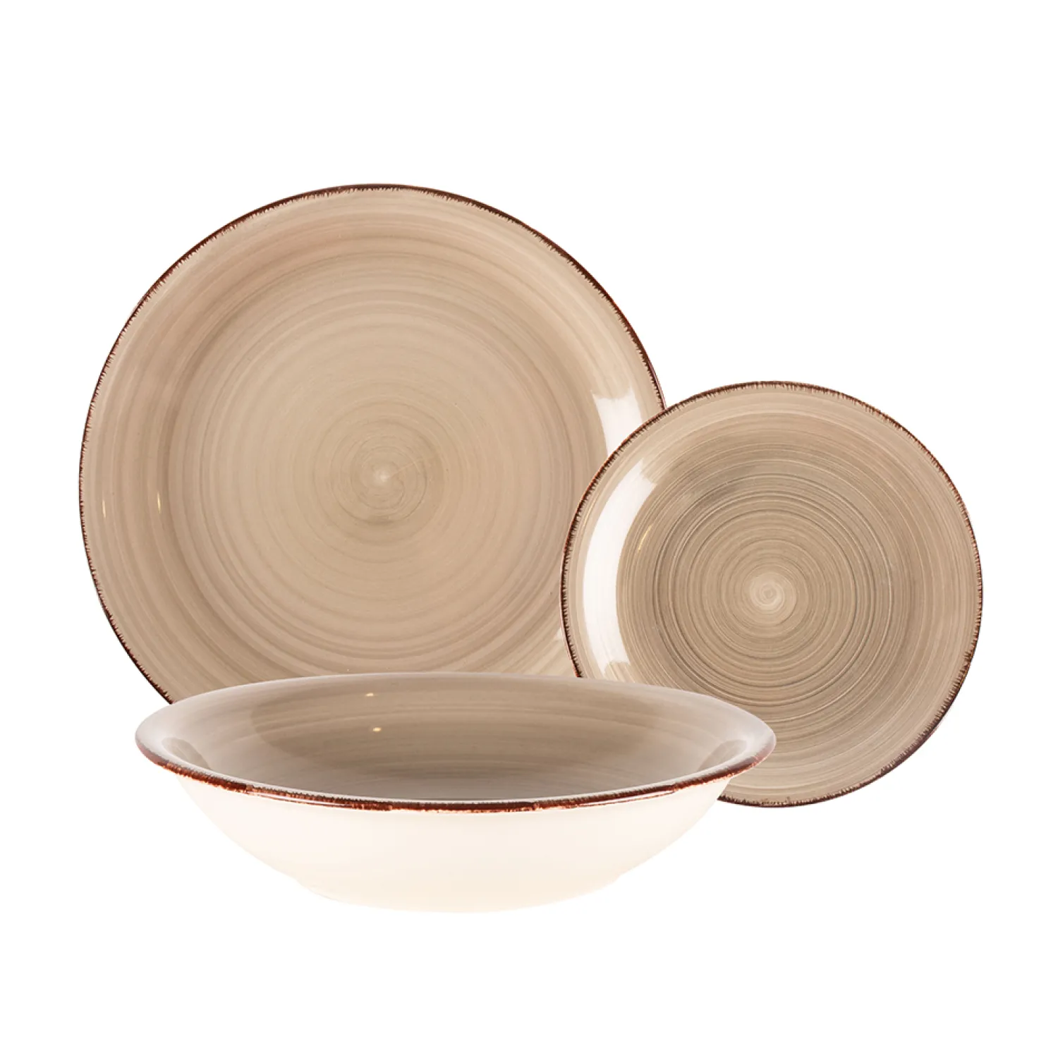 Casa Viva Vajilla de 18 piezas de gres gris Vita Outlet