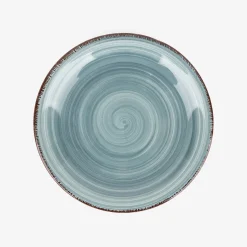 Casa Viva Vajilla de 18 piezas de gres azul claro Vita Best