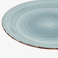 Casa Viva Vajilla de 18 piezas de gres azul claro Vita Best