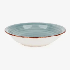 Casa Viva Vajilla de 18 piezas de gres azul claro Vita Best