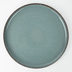 Casa Viva Vajilla de 12 piezas de porcelana azul Olite Hot