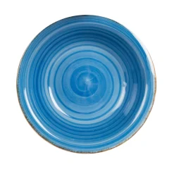 Casa Viva Vajilla de porcelana de 18 piezas de gres azul Vita Sale