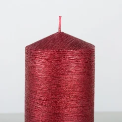 Casa Viva Vela decorativa pilar rojo Ø7x20cm Outlet