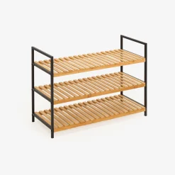 Casa Viva Zapatero de bambú con 3 estantes Kabil 70x33x48cm Clearance