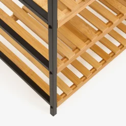 Casa Viva Zapatero de bambú con 3 estantes Kabil 70x33x48cm Clearance